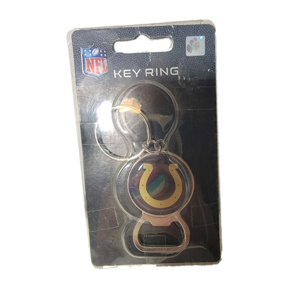 Indianapolis Colts Bottle Opener Keychain Key Ring NFL Great American Products